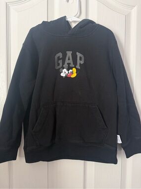 GAP Black Hoodie with Mickey Graphic